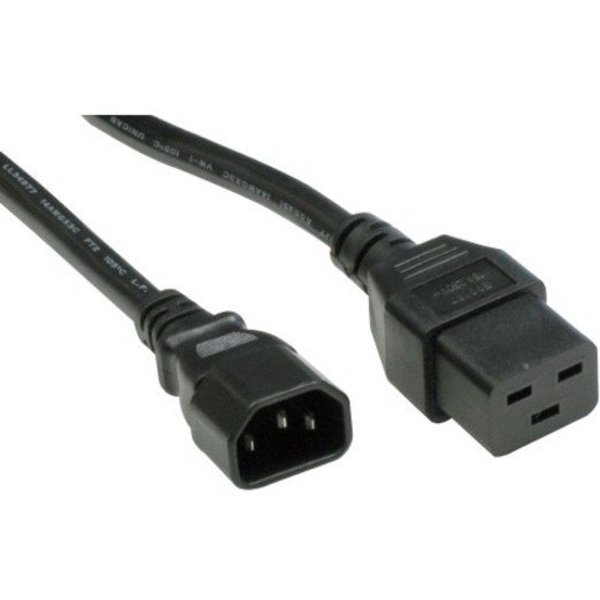 Unirise Usa Power Cord C14-C19 15Amp 250V Sjt 14/3 A PWCD-C14C19-15A-06F-BLK